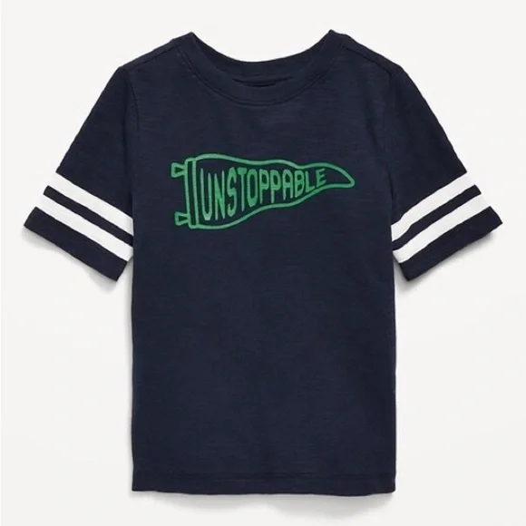 Toddler Navy Blue Unstoppable Graphic T-Shirt - Picture 1 of 1